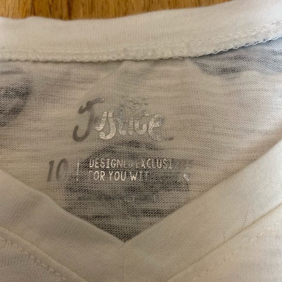 Justice polka dot and cats tee - Picture 2 of 2